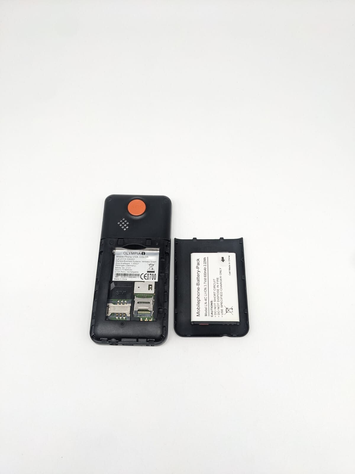 Olympia Viva Color Schwarz Seniorenhandy | OHNE SIMLOCK