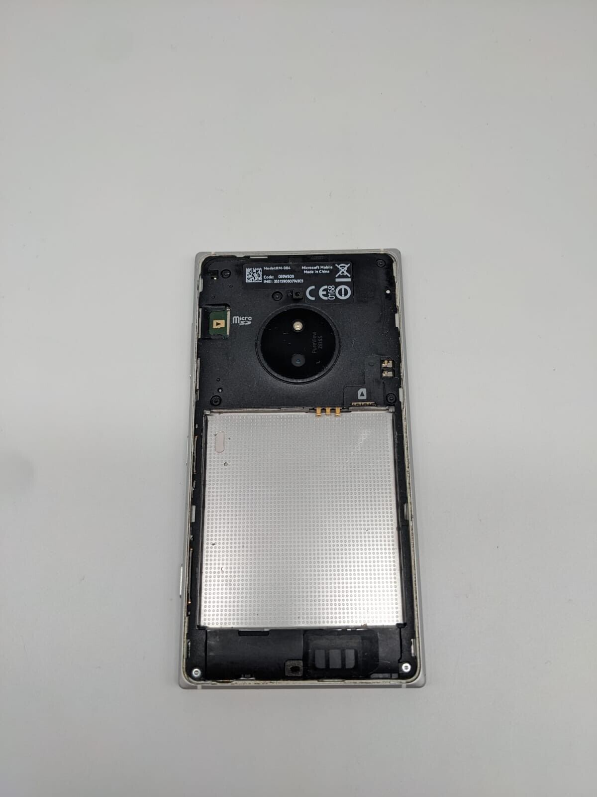 Nokia Lumia 830 Silber RM-830 Smartphone | OHNE AKKU | UNGETESTET