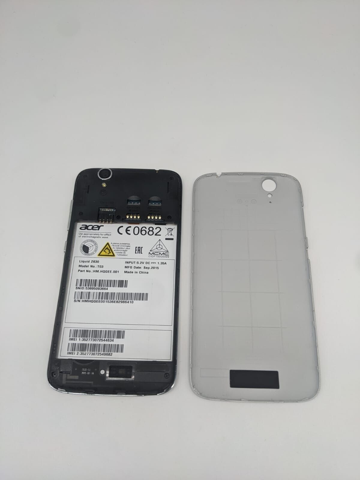 Acer Liquid Z630 Schwarz Silber Teilespender Ersatzteile Bastler