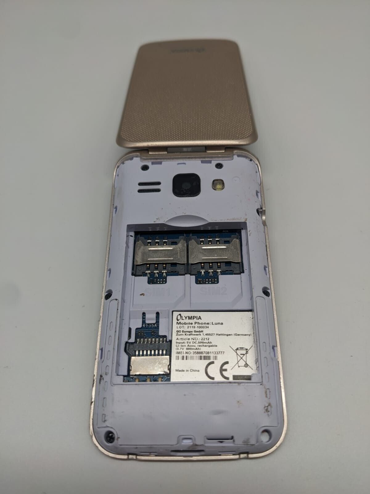 Olympia Luna Seniorenhandy Gold | OHNE AKKU | UNGETESTET