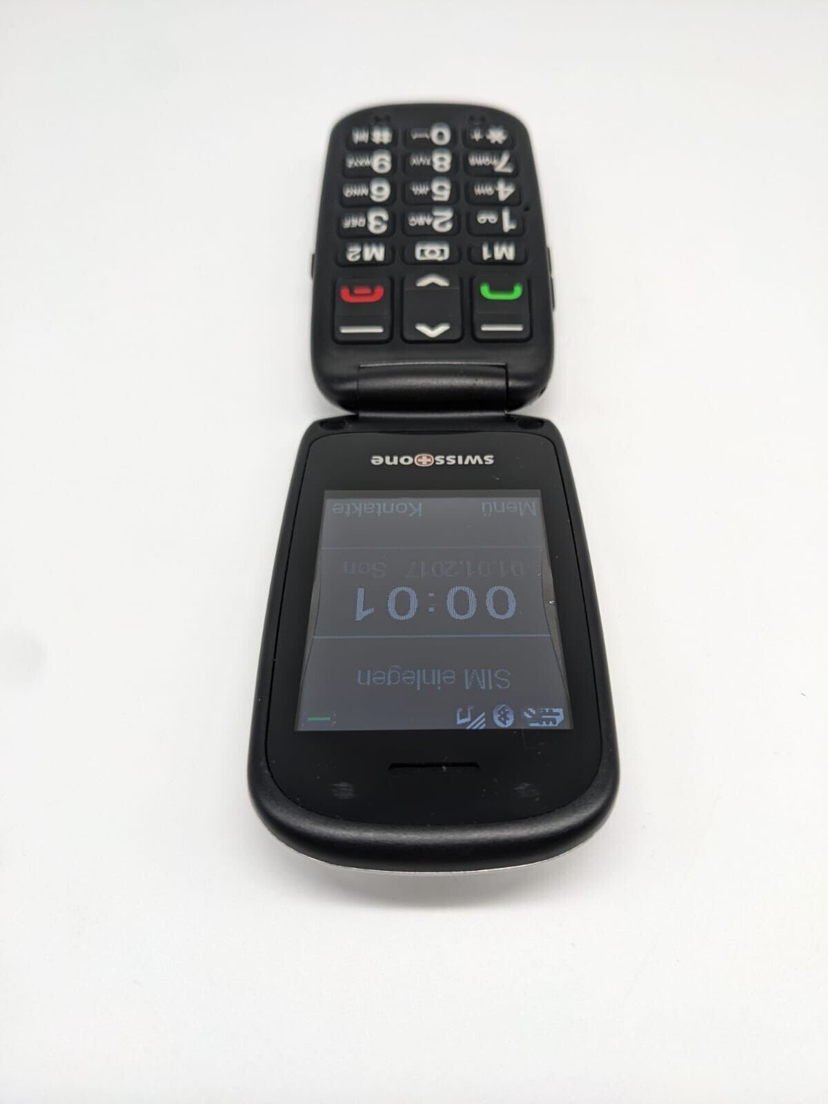 SWISSTONE BBM 625 Seniorenhandy, Silber Klapphandy | OHNE SIMLOCK | OHNE AKKU
