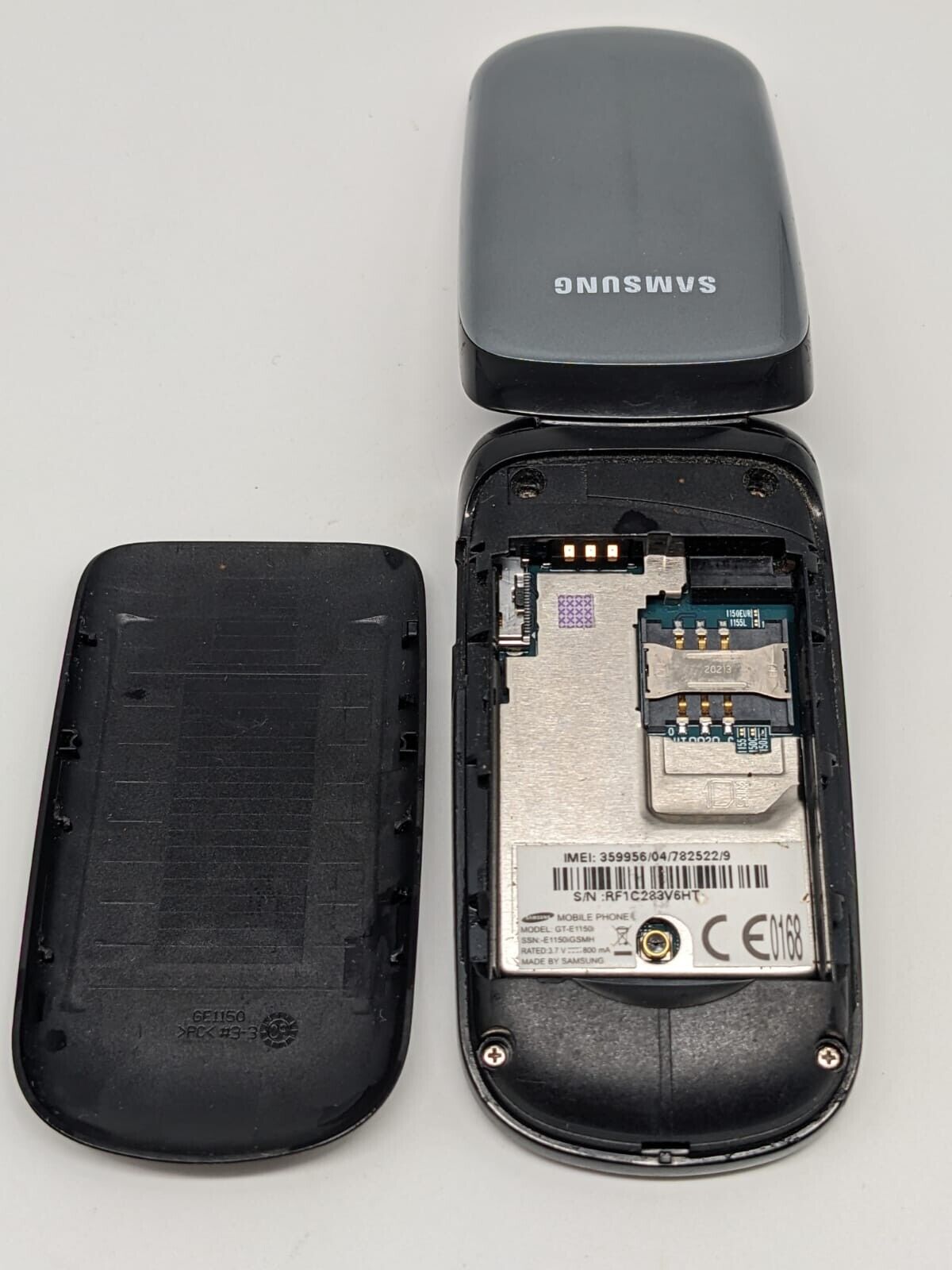 Samsung GT-E1150i Grau Handy Klapphandy | OHNE AKKU | OHNE SIMLOCK