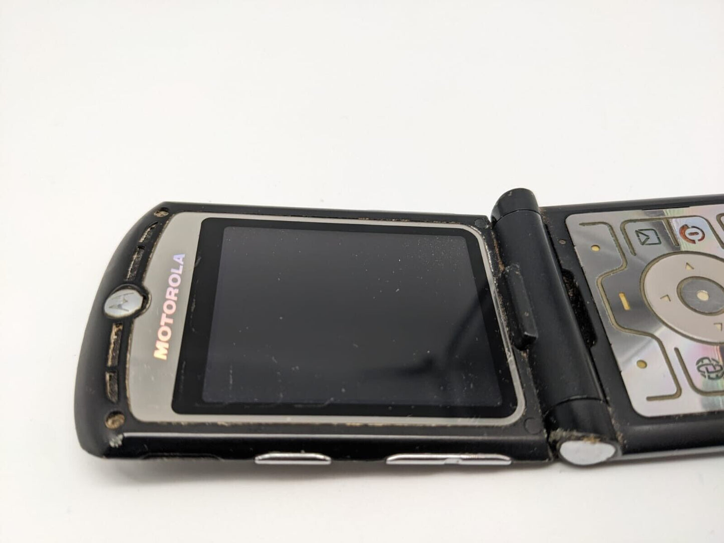Motorola RAZR V3 Schwarz Retro ohne Akku DEFEKT