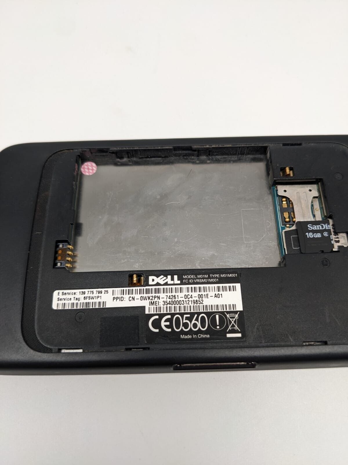 Dell Streak 5 M01M Mini Tablet Android 3G Schwarz | OHNE AKKU | UNGETESTET