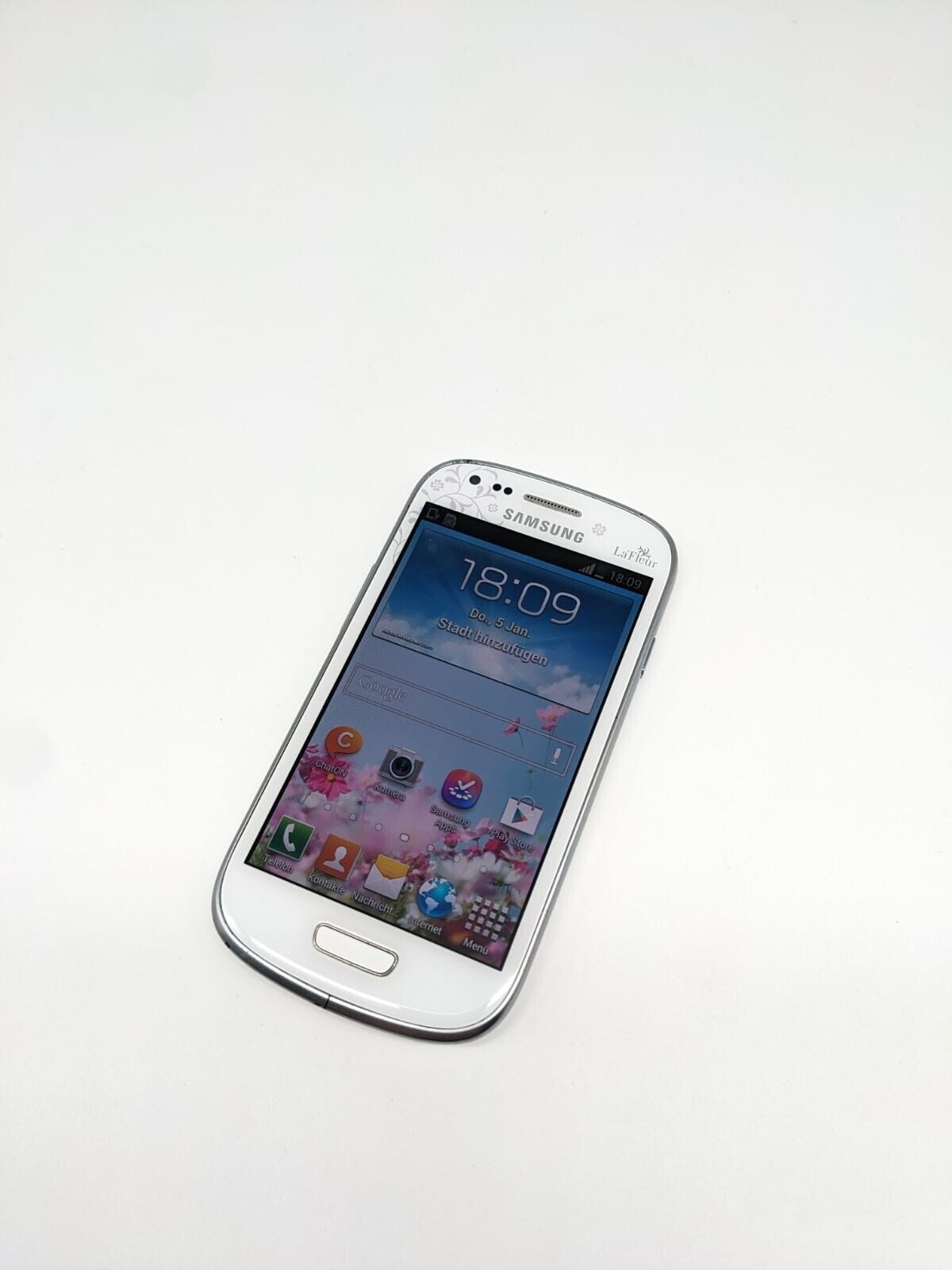 Samsung Galaxy S 3 Mini Weiß Smartphone La Fleur Selten | OHNE SIMLOCK