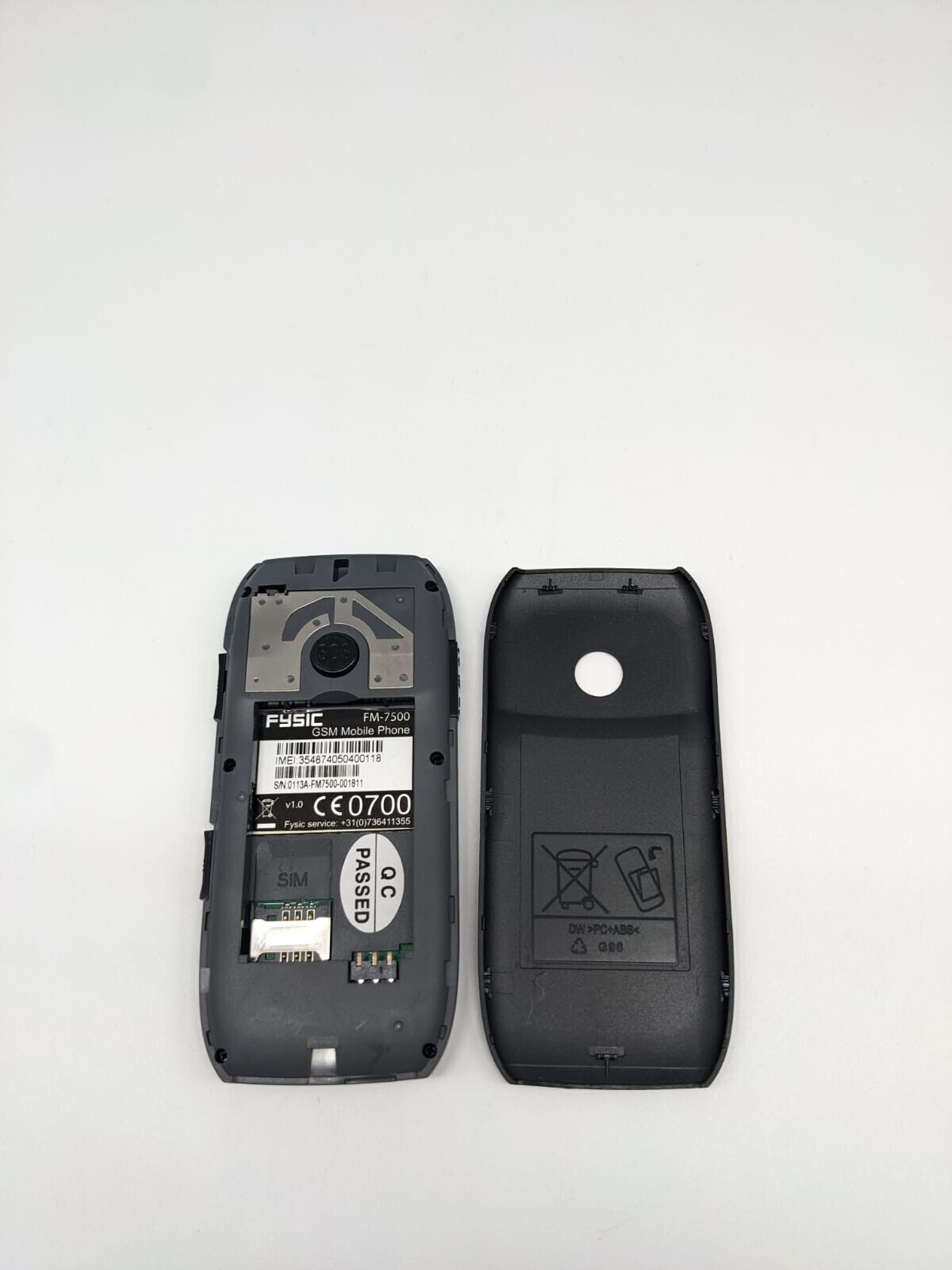 Fysic FM-7500 Schwarz Seniorenhandy | OHNE AKKU | OHNE SIMLOCK | FUNKTIONIERT