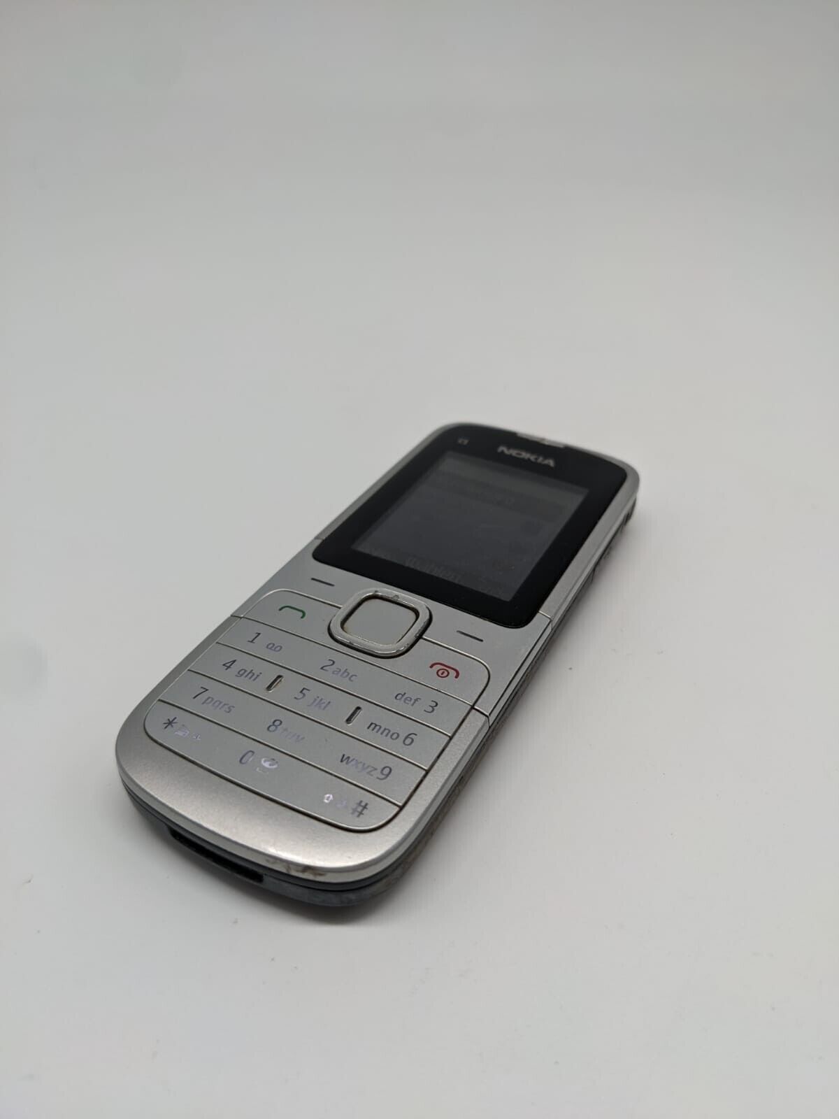 Nokia C1-01 RM-607 Silber Handy | OHNE SIMLOCK | FUNKTIONIERT