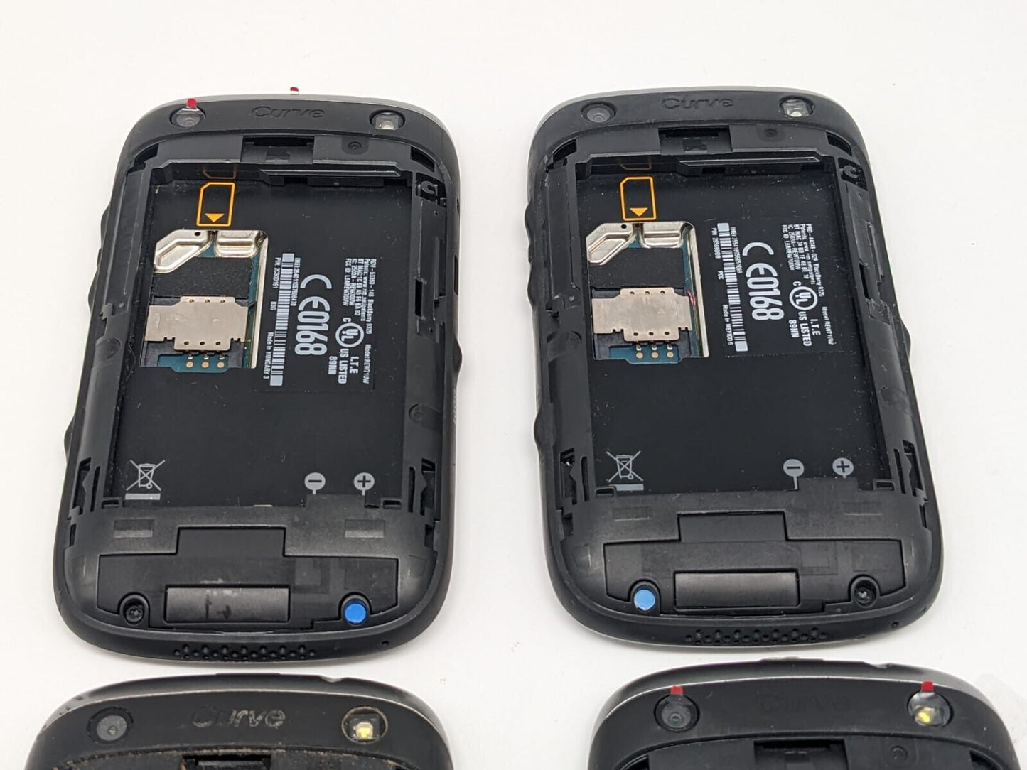 4x Blackberry Curve 9320 QWERTY Schwarz | OHNE AKKU | UNGETESTET