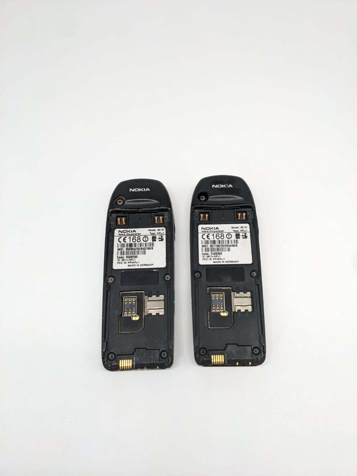 2x Nokia 6310i Silber Handy Teilespender Ersatzteile