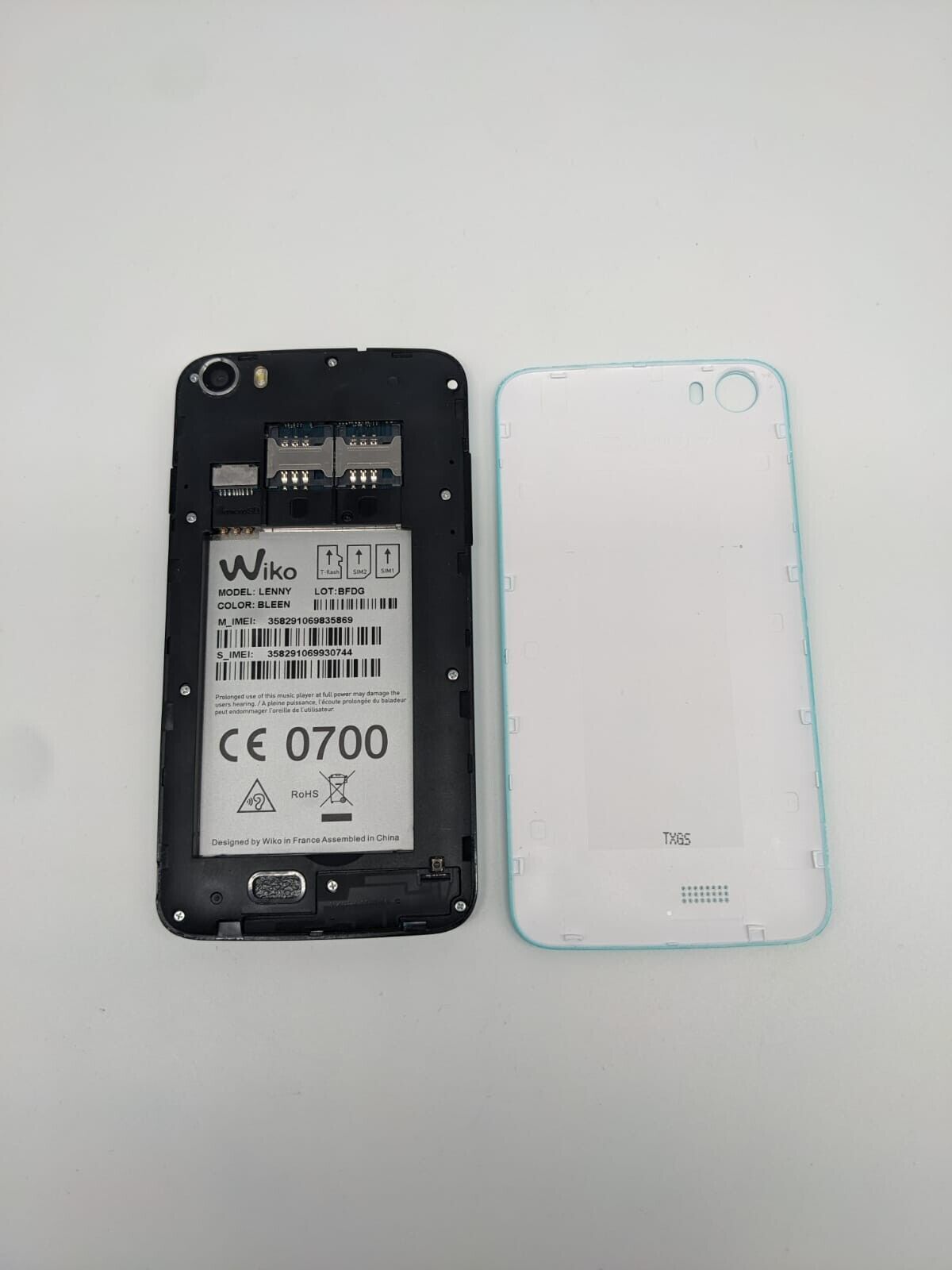 Wiko Lenny Türkis Dual Sim Smartphone | DISPLAYSCHADEN | STARTET | UNGETESTET