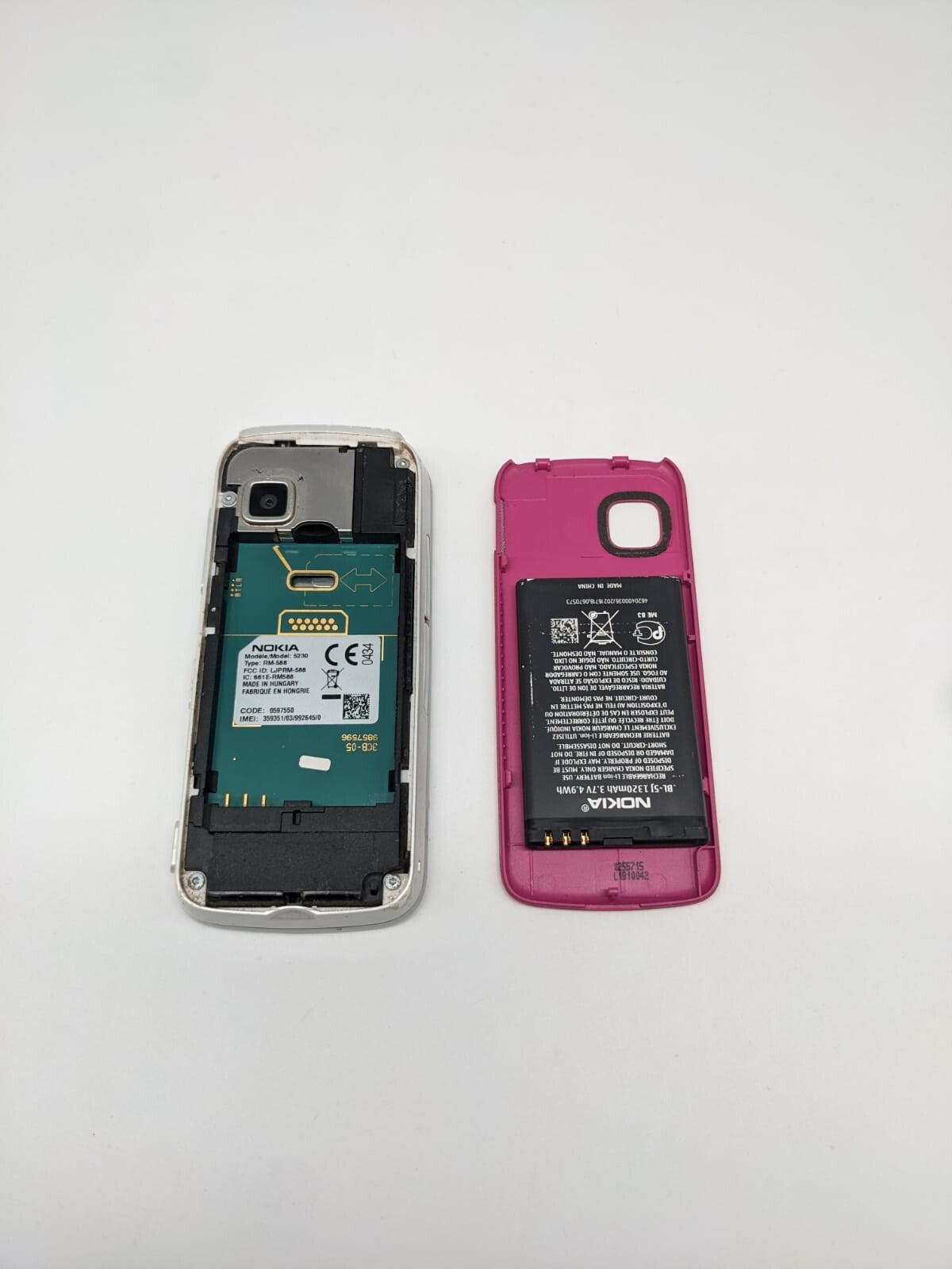 Nokia 5230 Weiß Rosa Handy Touch Smartphone | OHNE SIMLOCK