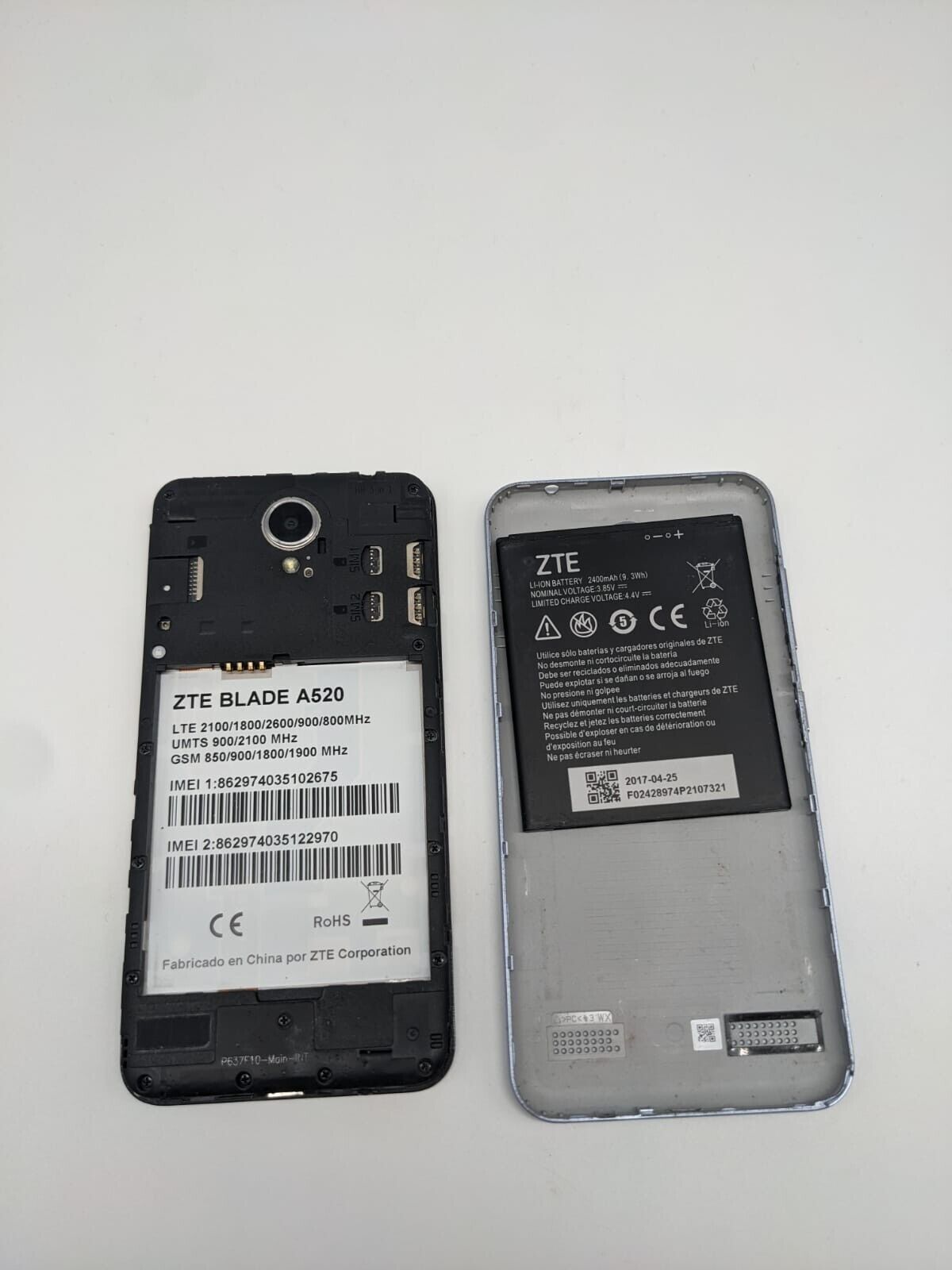 ZTE Blade A520 Dual SIM Bastler Teilespender | DISPLAY DEFEKT | PIN-SPERRE