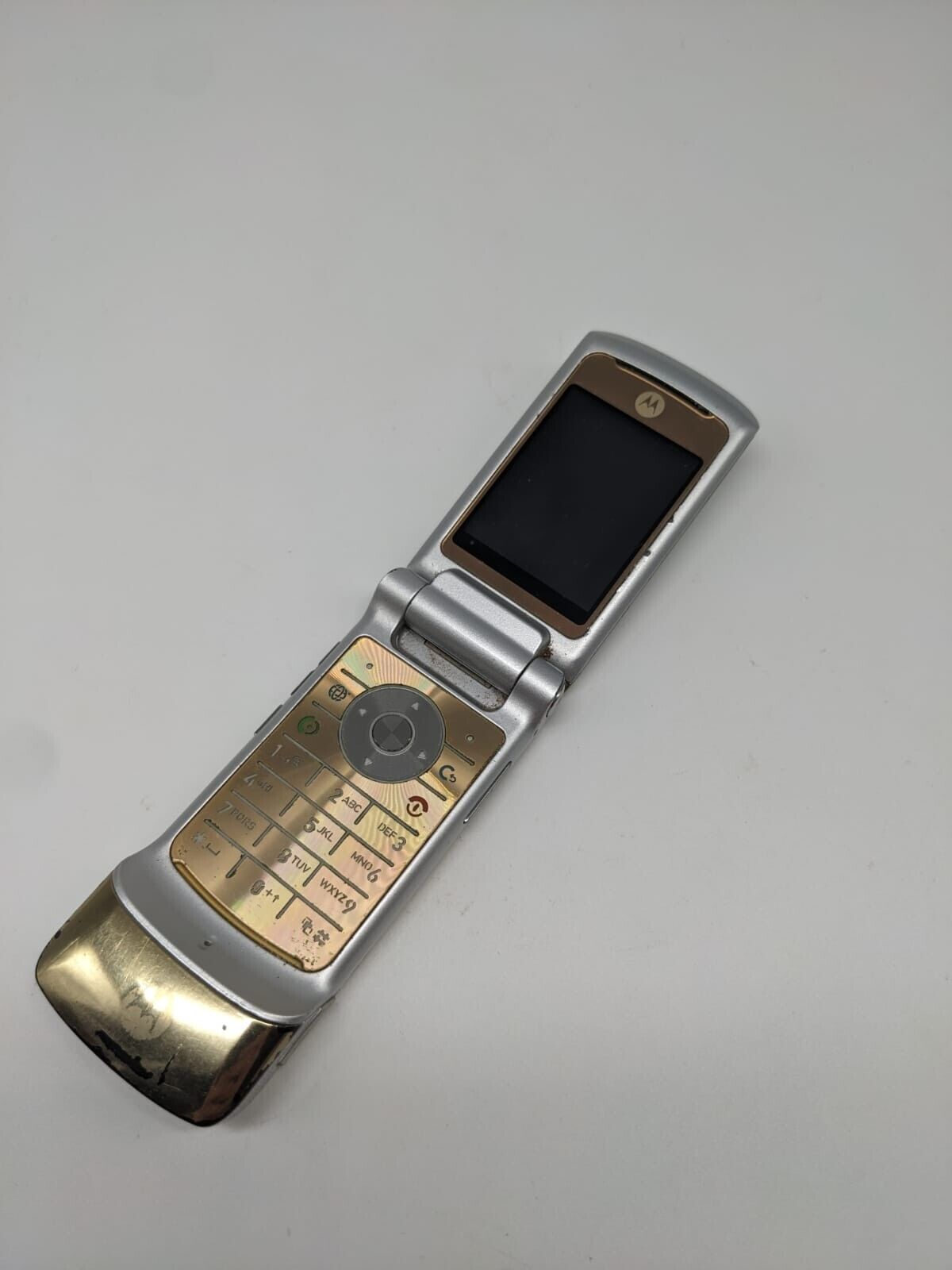 Motorola Moto Krzr K1 Gold Klapphandy | OHNE AKKU | OHNE SIMLOCK