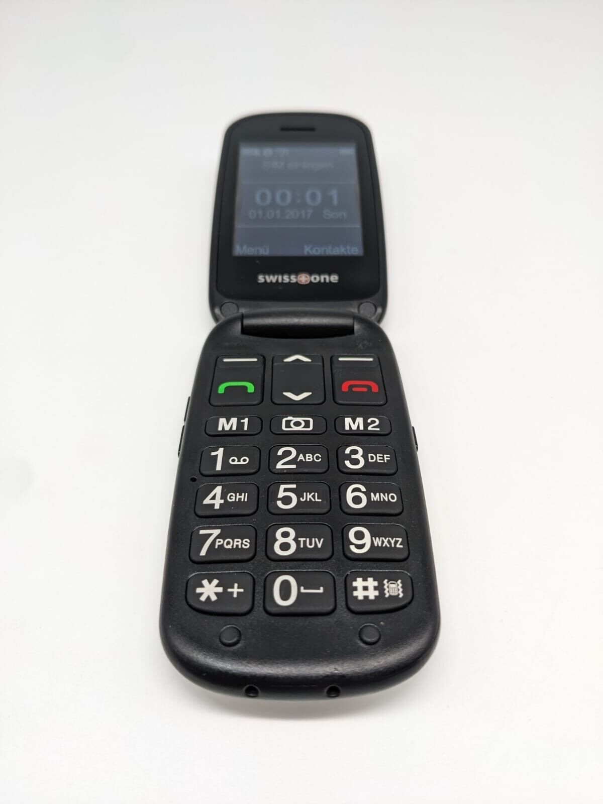 SWISSTONE BBM 625 Seniorenhandy, Silber Klapphandy | OHNE SIMLOCK | OHNE AKKU