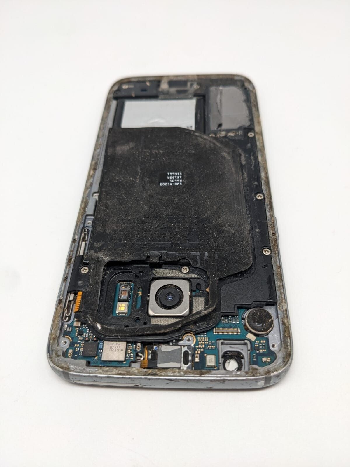 Samsung Galaxy S6 SM-G920F Schwarz Smartphone Ersatzteile Bastler Teilespender