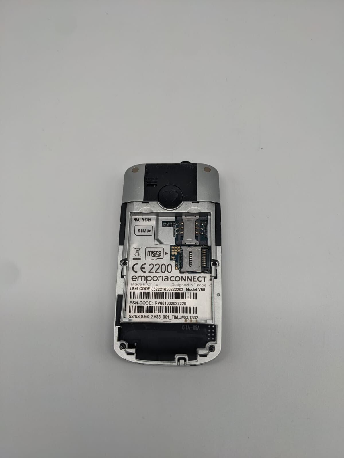 Emporia V88 Silber Seniorenhandy | OHNE AKKU | UNGETESTET