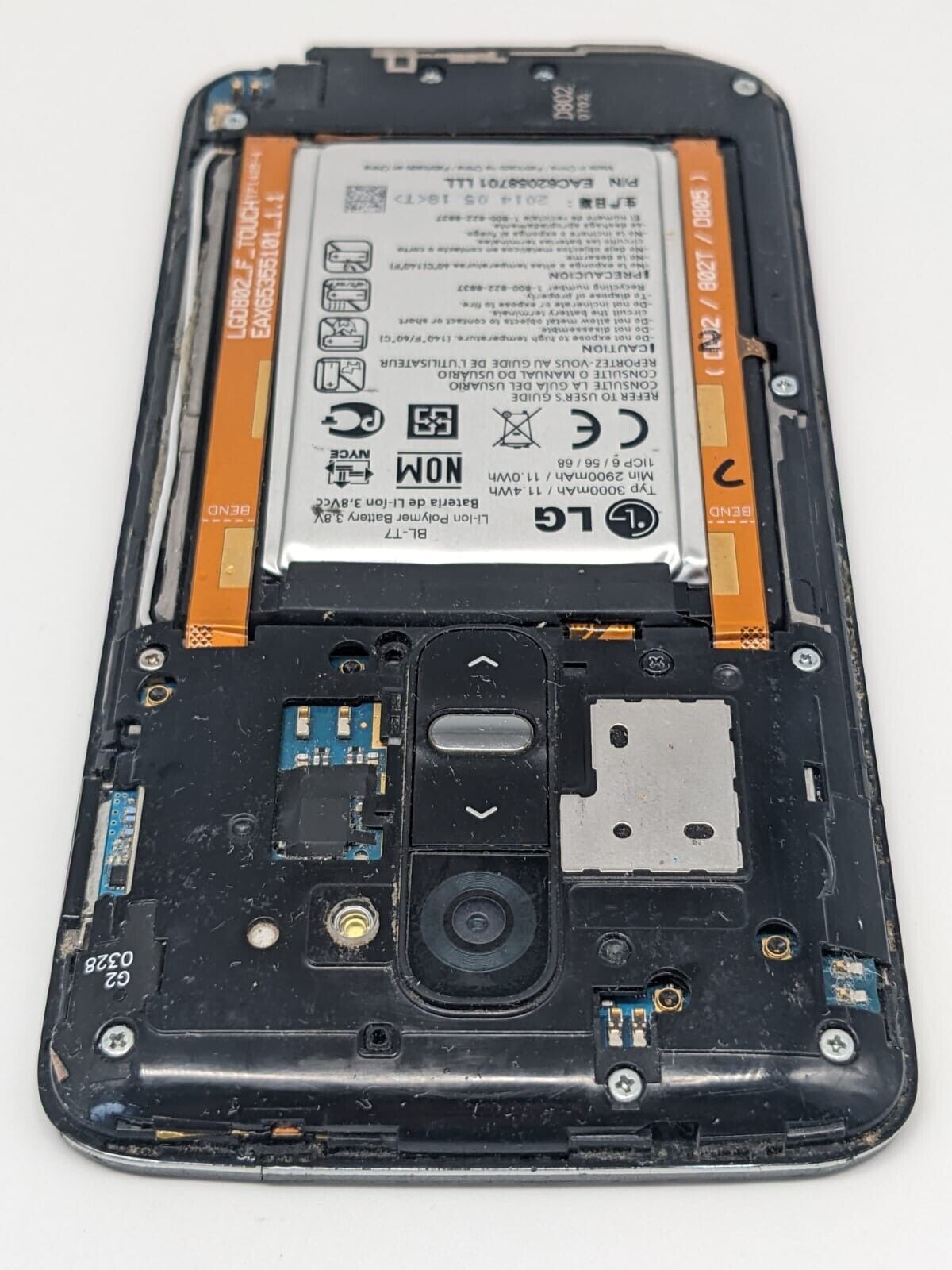 LG G2 D802 Schwarz Teilespender Ersatzteile Bastler | DISPLAYSCHADEN
