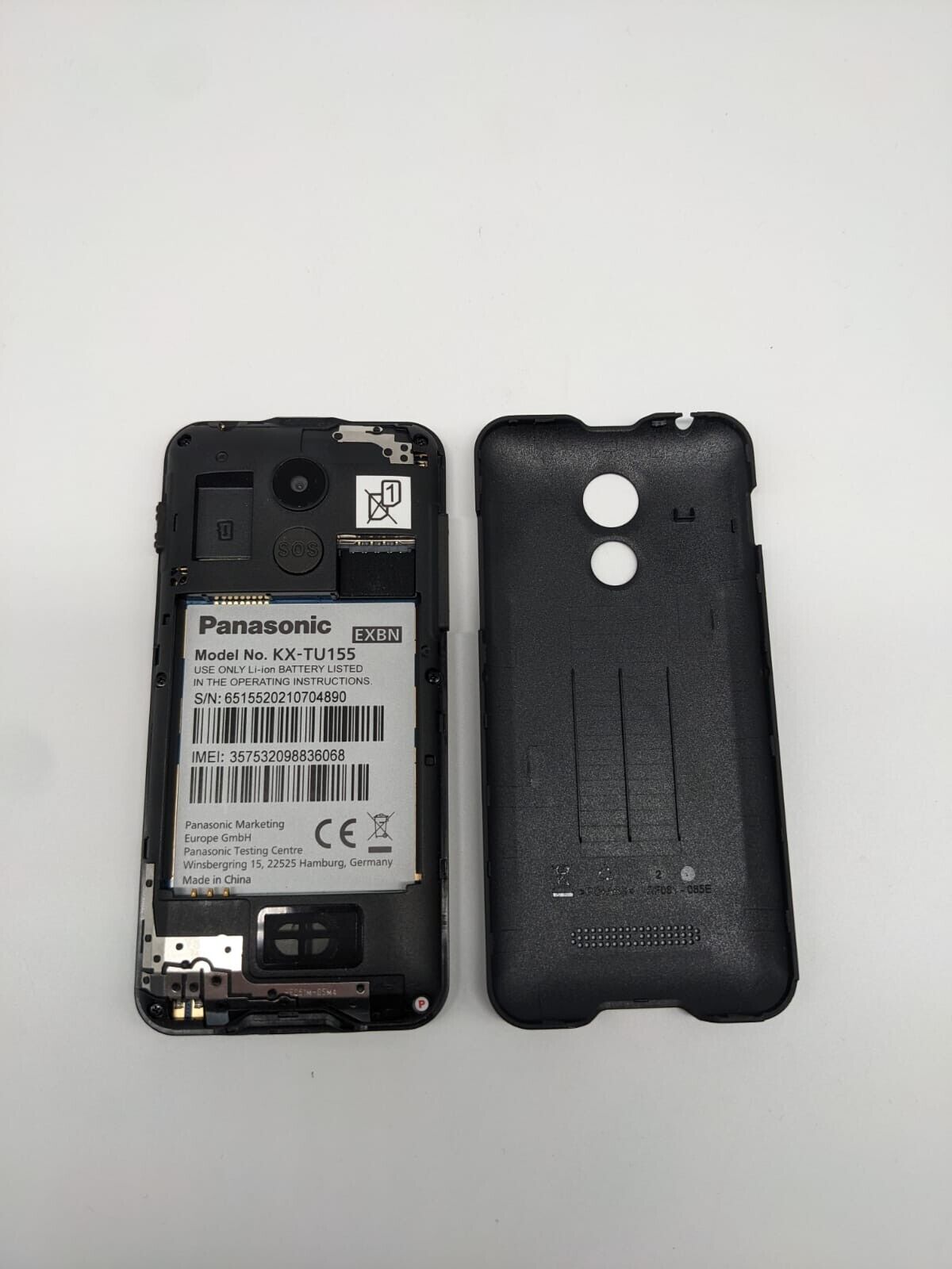 Panasonic KX-TU155 Schwarz Seniorentelefon | OHNE AKKU | OHNE SIMLOCK