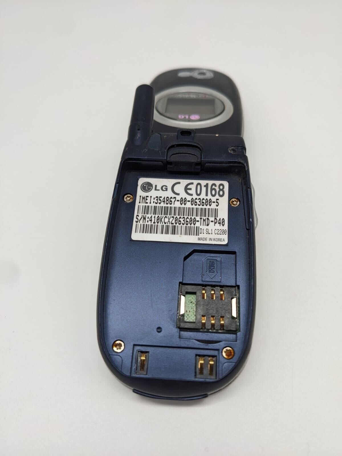 LG C2200 Klapphandy Blau | OHNE AKKU | UNGETESTET