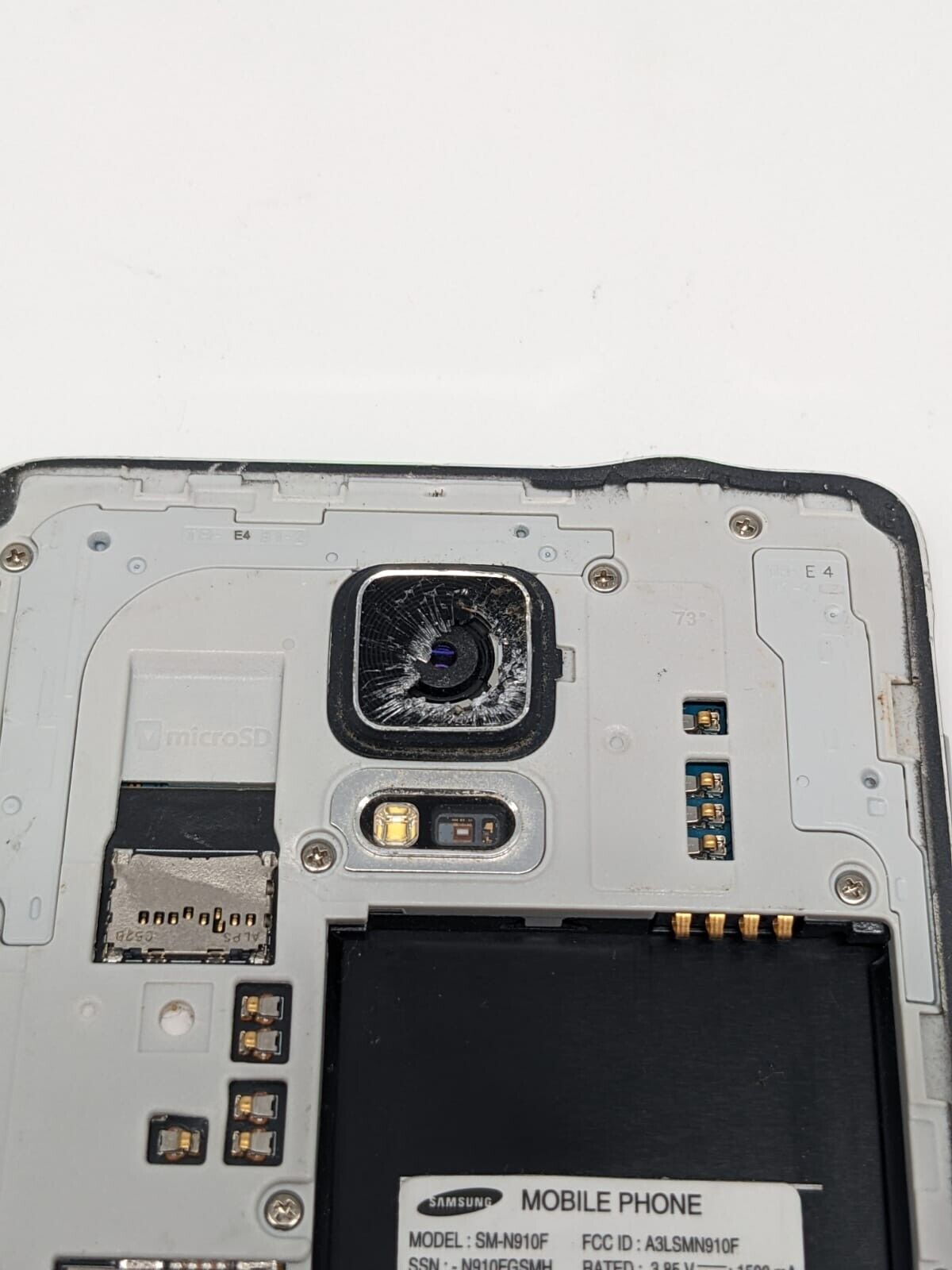 Samsung Galaxy Note 4 SM-N910F Schwarz | OHNE AKKU | DISPLAYRISSE