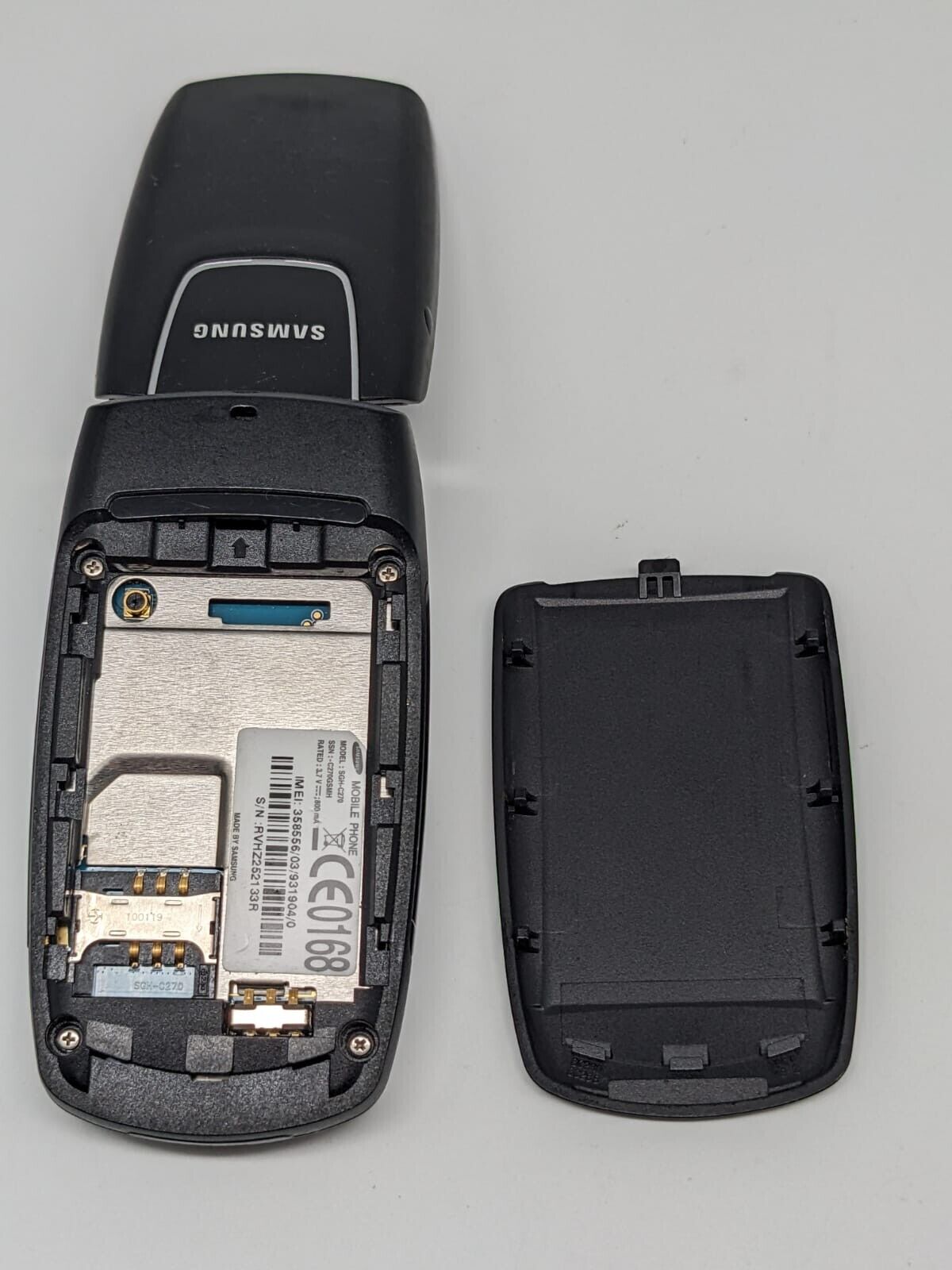 Samsung SGH-C270 Schwarz Klapphandy | OHNE AKKU | TOP DISPLAY | FUNKTIONIERT