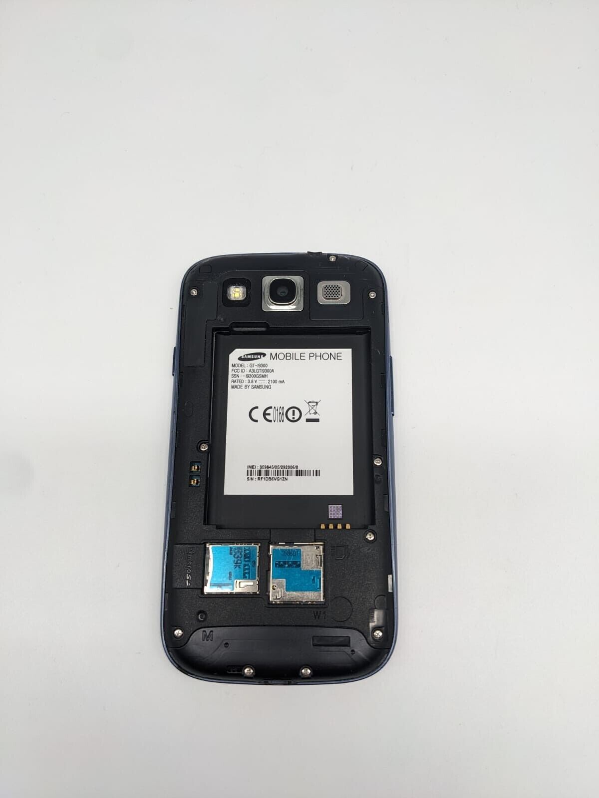 Samsung Galaxy S3 GT-I9300 Blau 16GB Smartphone | OHNE AKKU | OHNE SIMLOCK