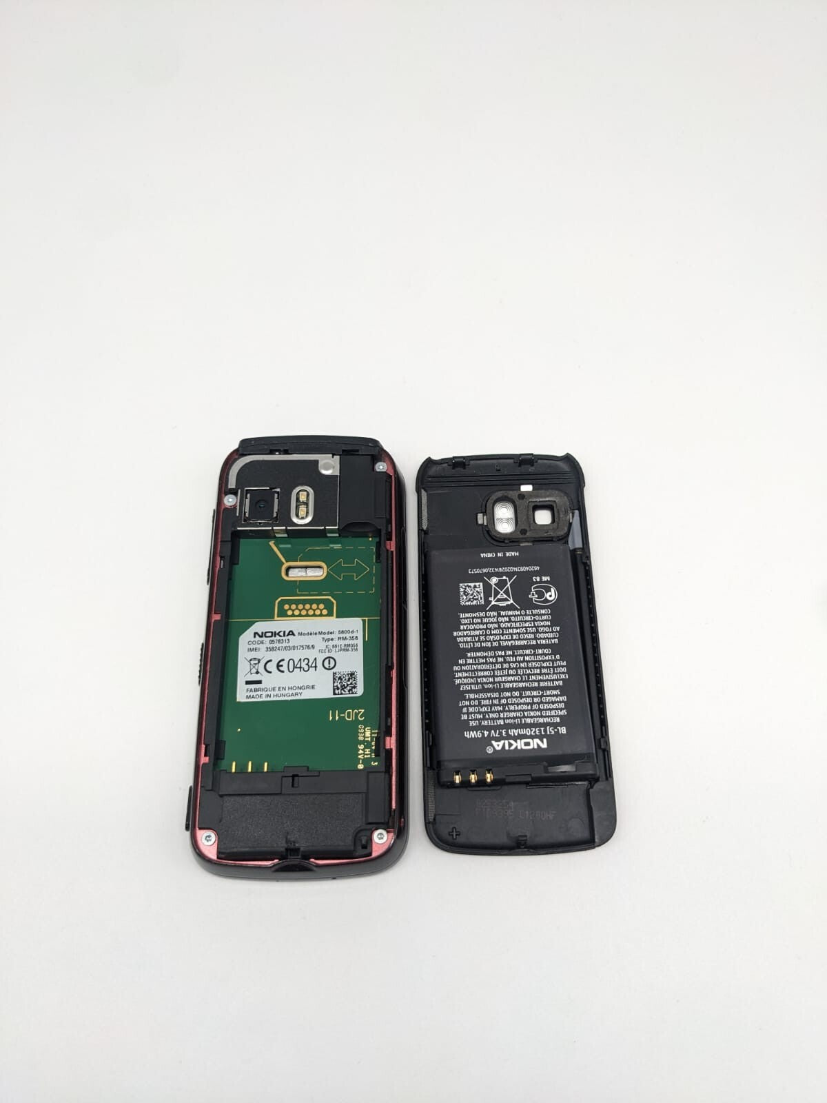 Nokia Xpress Music 5800d Schwarz Rot Handy | OHNE SIMLOCK