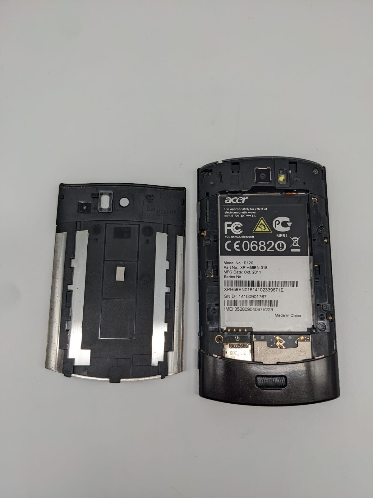 Acer Liquid MT S120 Schwarz Smartphone Handy | OHNE AKKU | UNGETESTET