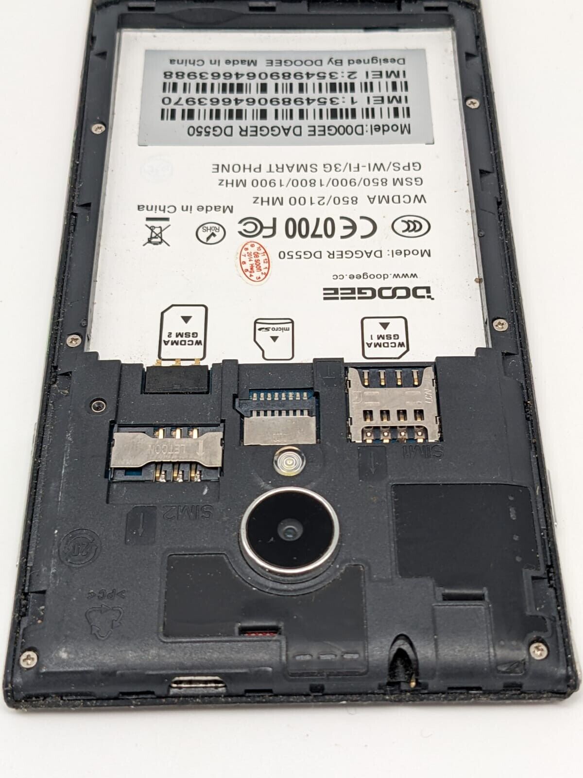 Doogee Dagger DG550 Schwarz Smartphone Teilespender Ersatzteile | UNGETESTET