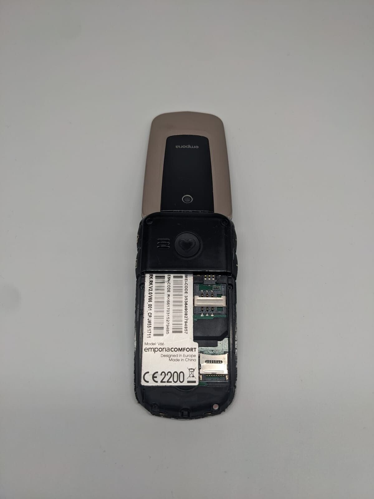 Emporia Comfort V66 Gold Seniorenhandy | OHNE AKKU | UNGETESTET