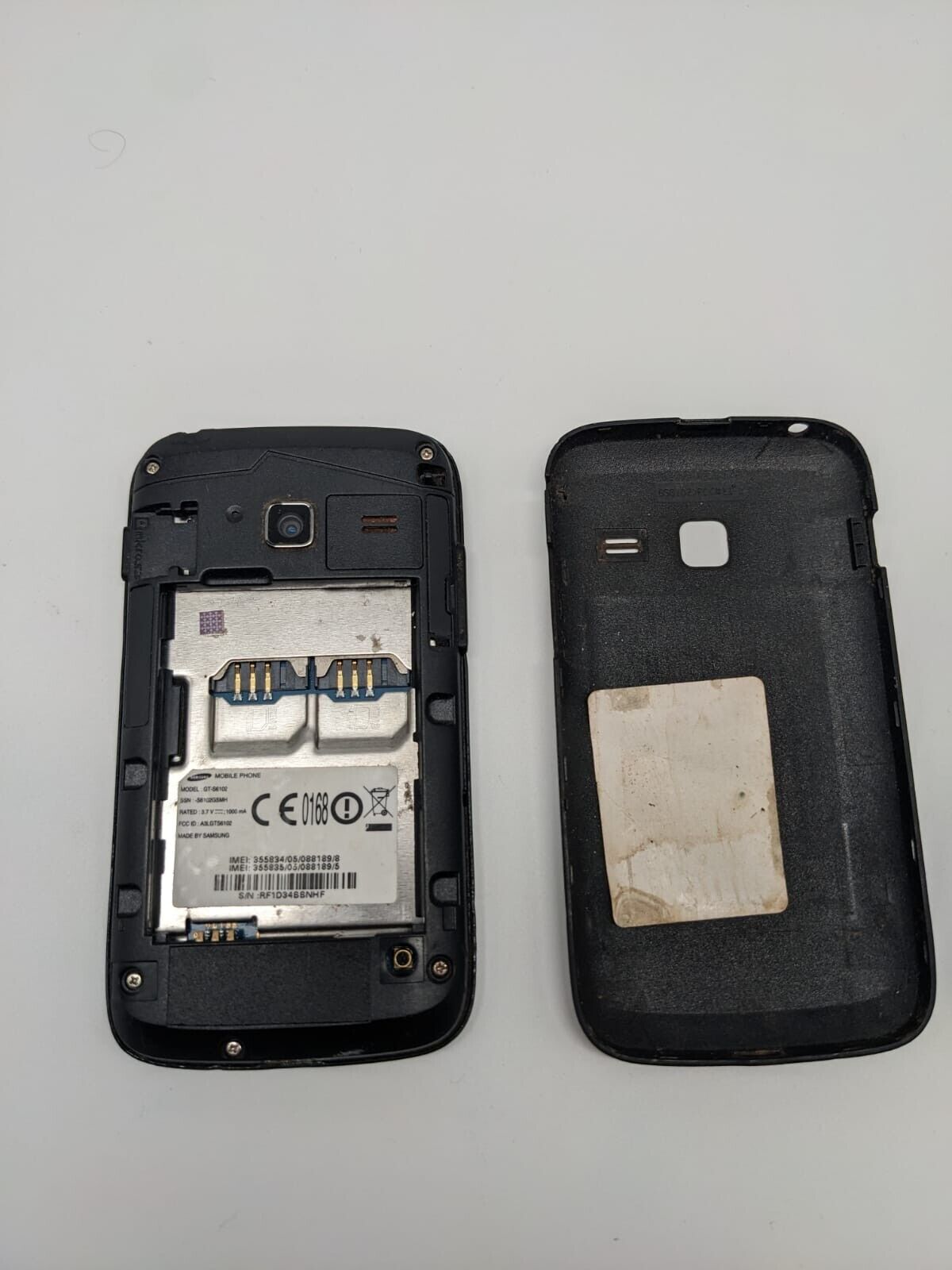 Samsung Galaxy Y Duos Schwarz Smartphone Dual SIM GT-S6102 DISPLAY DEFEKT