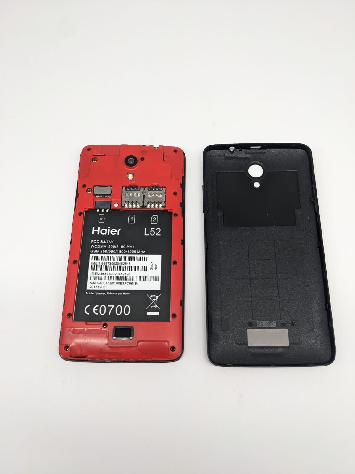 Haier L52 Schwarz Smartphone | OHNE AKKU | UNGETESTET #X5