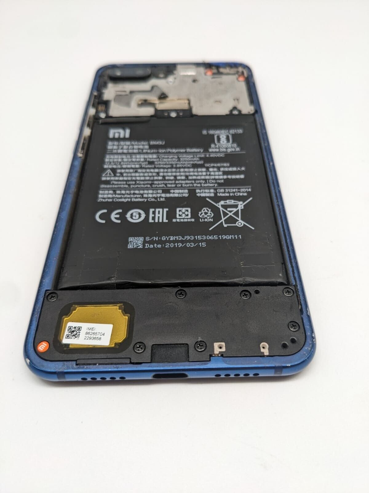 Xiaomi Mi 8 Lite Blau Bastler Teilespender Ersatzteile | DISPLAY DEFEKT