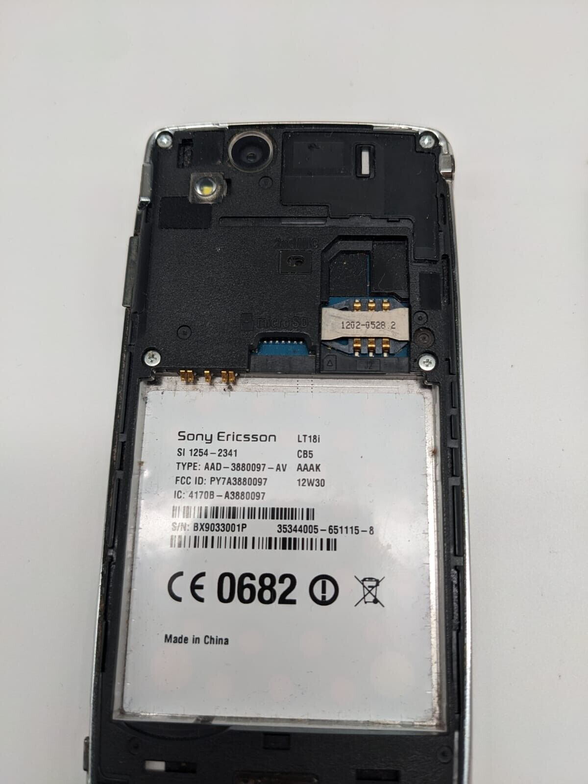 Sony Ericsson Xperia Arc S Lt18i Silber Smartphone UNGETESTET S0063