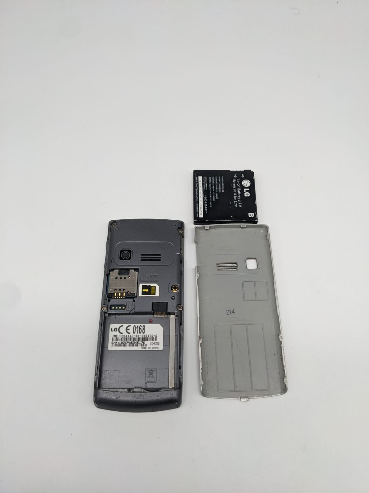 LG S310 Silber Handy | SIMSLOT DEFEKT