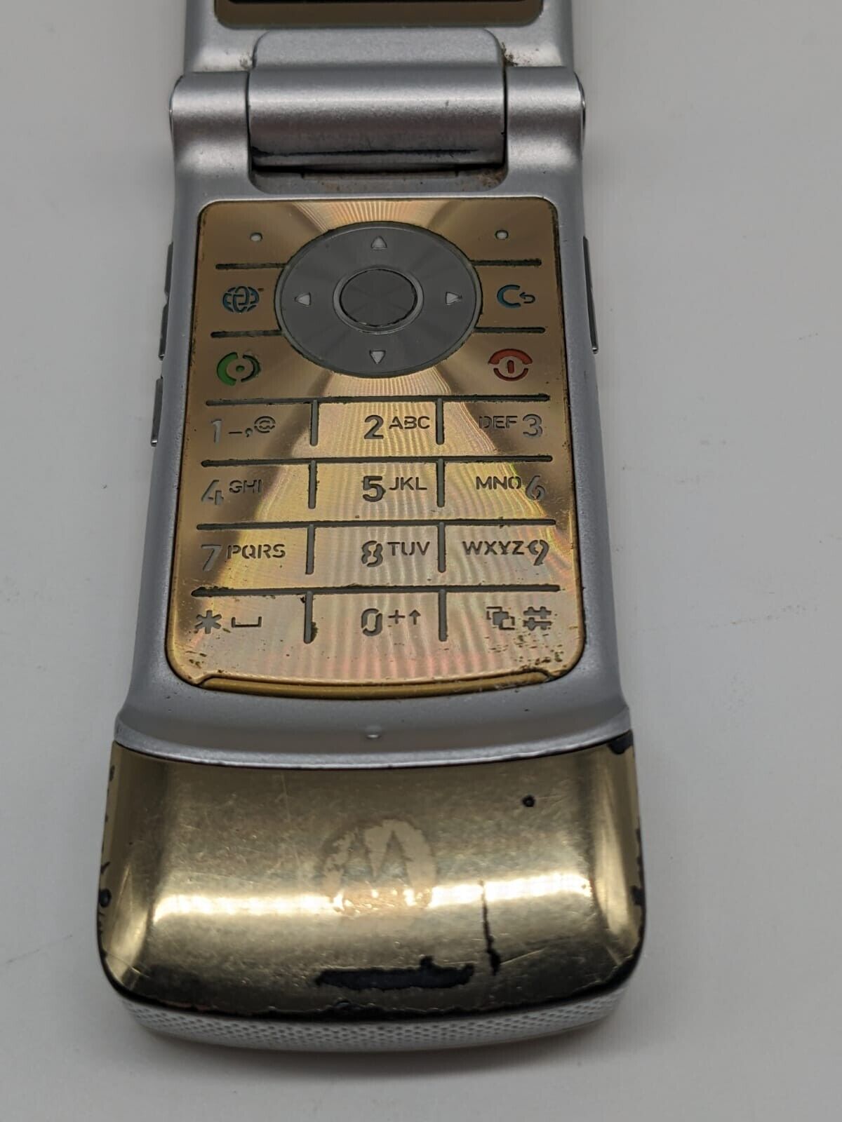 Motorola Moto Krzr K1 Gold Klapphandy | OHNE AKKU | OHNE SIMLOCK