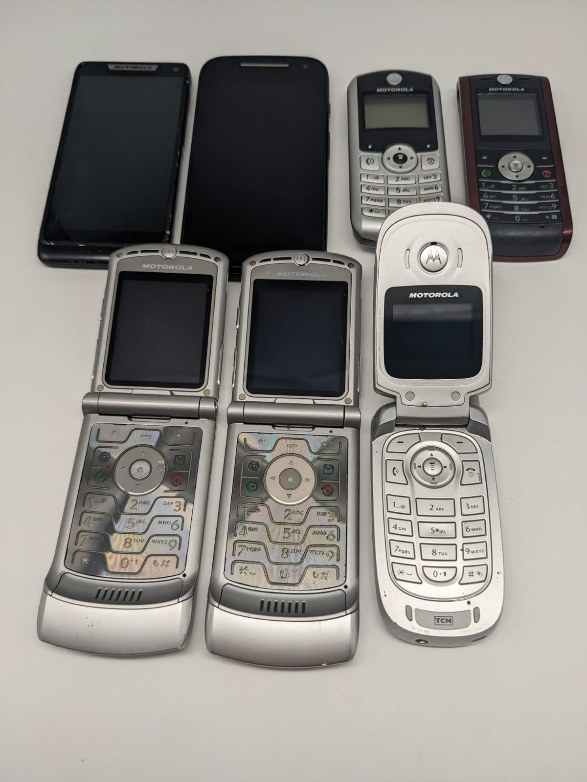 7x Motorola Handy Smartphone Konvolut Sammlung Posten | UNGETESTET