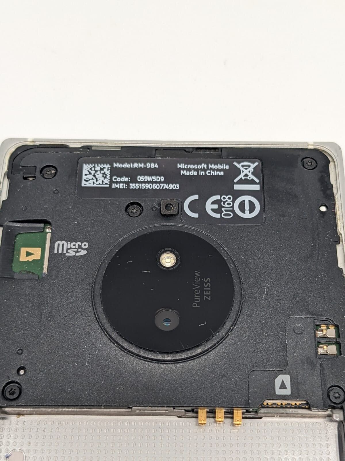 Nokia Lumia 830 Silber RM-830 Smartphone | OHNE AKKU | UNGETESTET