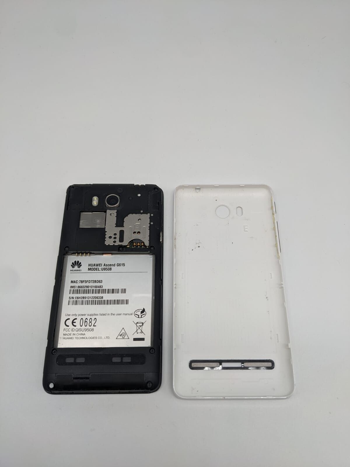 Huawei Ascend G615 Weiß Smartphone | OHNE AKKU | UNGETESTET