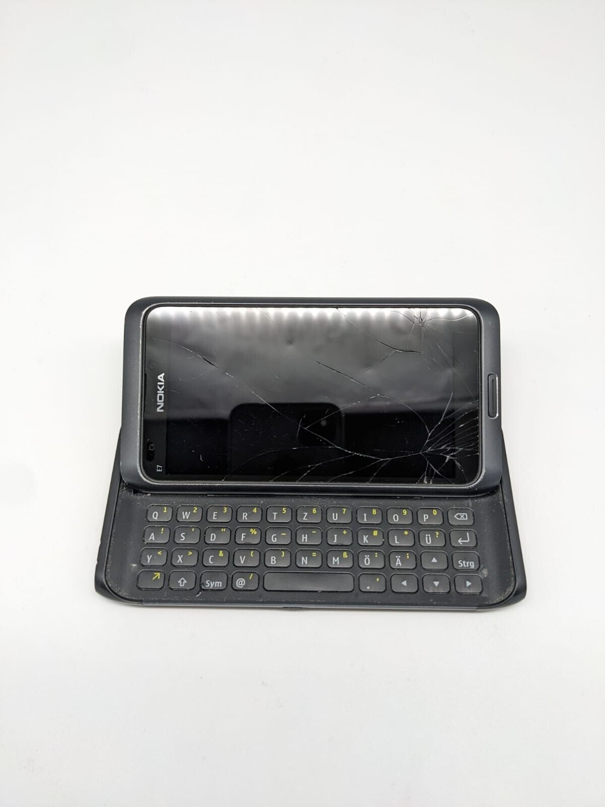 Nokia E7 Schwarz Smartphone | LÄDT/STARTET NICHT #X6