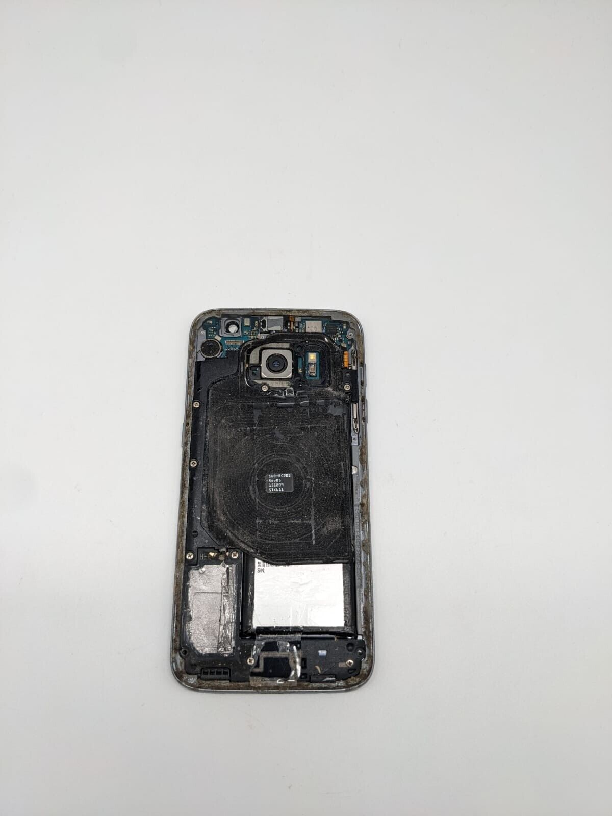 Samsung Galaxy S6 SM-G920F Schwarz Smartphone Ersatzteile Bastler Teilespender