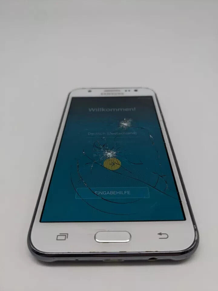 Samsung Galaxy J5 SM-J500H/DS Weiß Smartphone | ÜBERHITZT