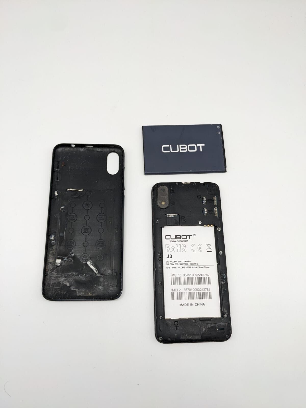 Cubot J3 Blau Smartphone Dual Sim Bastler Ersatzteile LÄDT/STARTET NICHT
