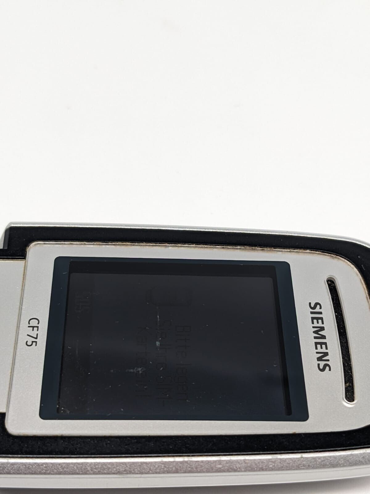 Siemens CF75 Klapphandy Schwarz Silber | OHNE AKKU | OHNE SIMLOCK | FUNKTIONIERT