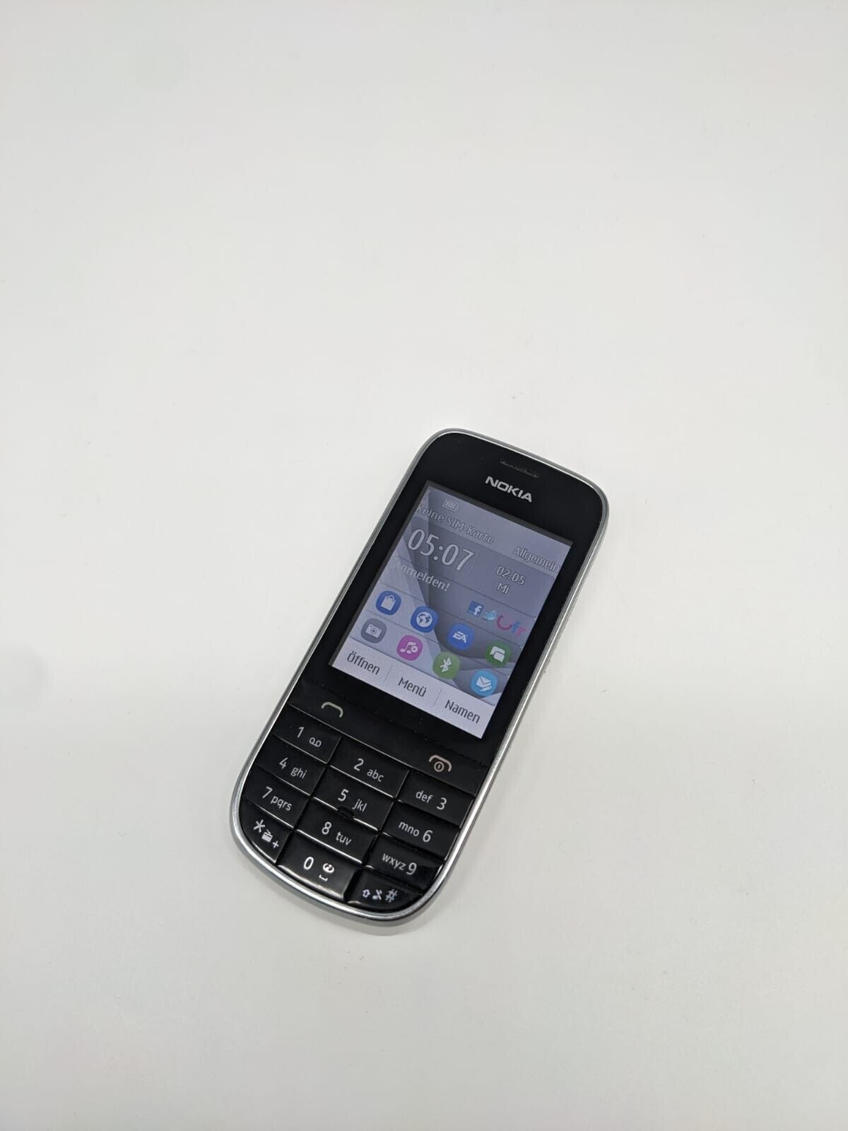 Nokia Asha 203 RM-832 Schwarz Weiß Smartphone | OHNE SIMLOCK