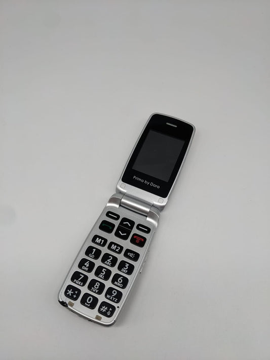 Primo by Doro 405 Seniorenhandy Silber | OHNE AKKU | OHNE SIMLOCK