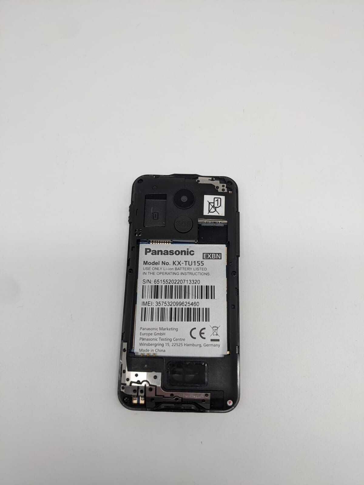 Panasonic KX-TU155 Schwarz Seniorentelefon | OHNE AKKU | SIMSLOT DEFEKT