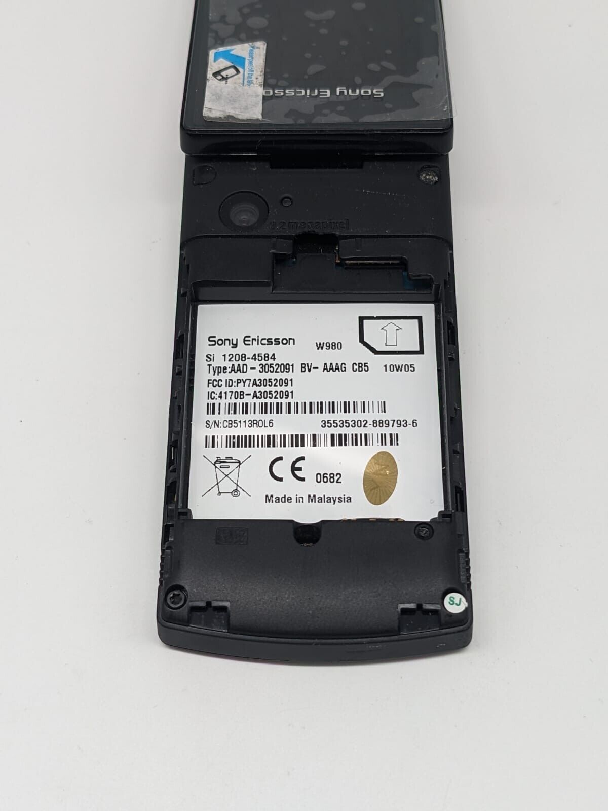 Sony Ericsson W980 Schwarz Handy | OHNE AKKU | TOP ZUSTAND | FUNKTIONIERT