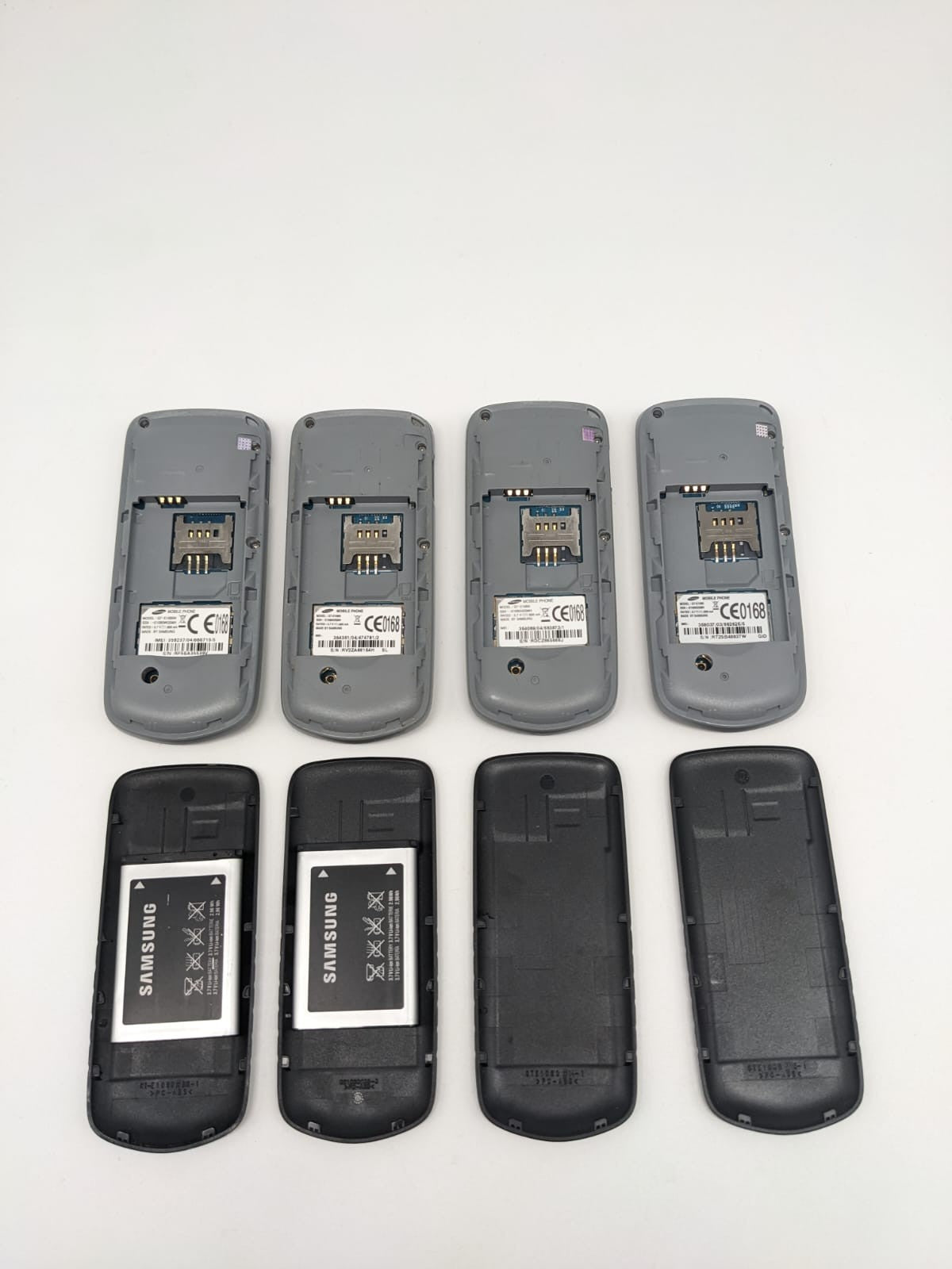 4x Samsung GT-E1080 | W | i | Sammlung Konvolut Posten | UNGETESTET