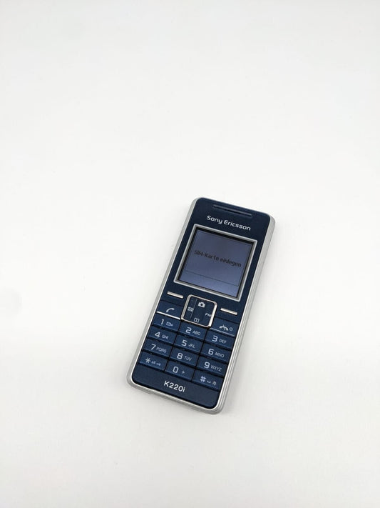 Sony Ericsson K220i Blau Handy Vintage Retro Sammler | OHNE SIMLOCK